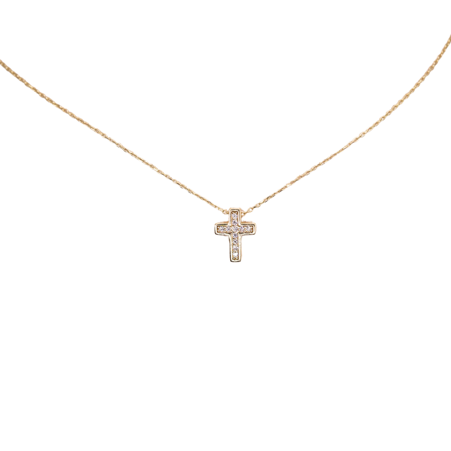Collar oro 10k Cruz