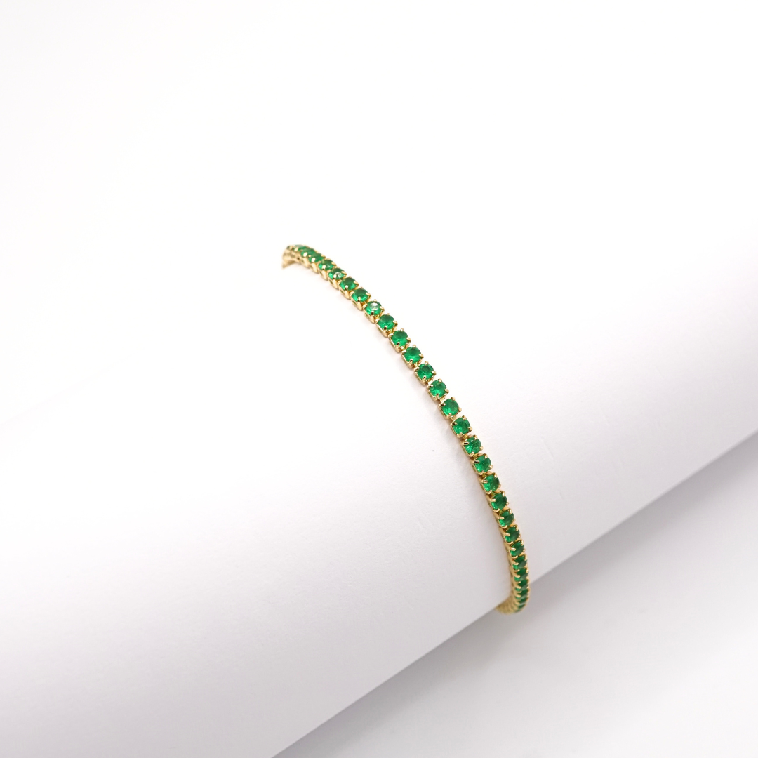Green thin bracelet
