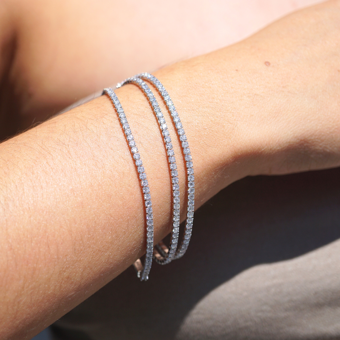 Bracelet tennis luxe