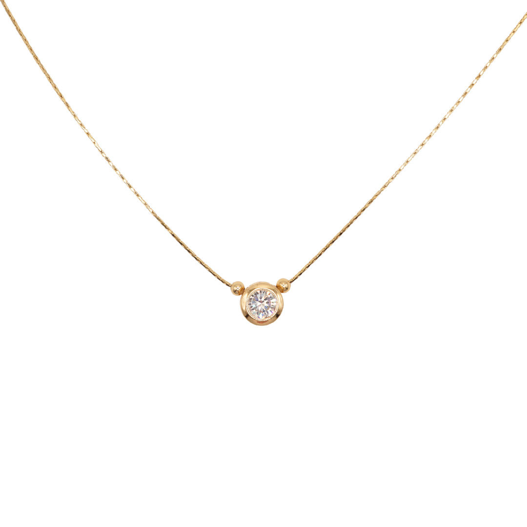 sparkly round necklace