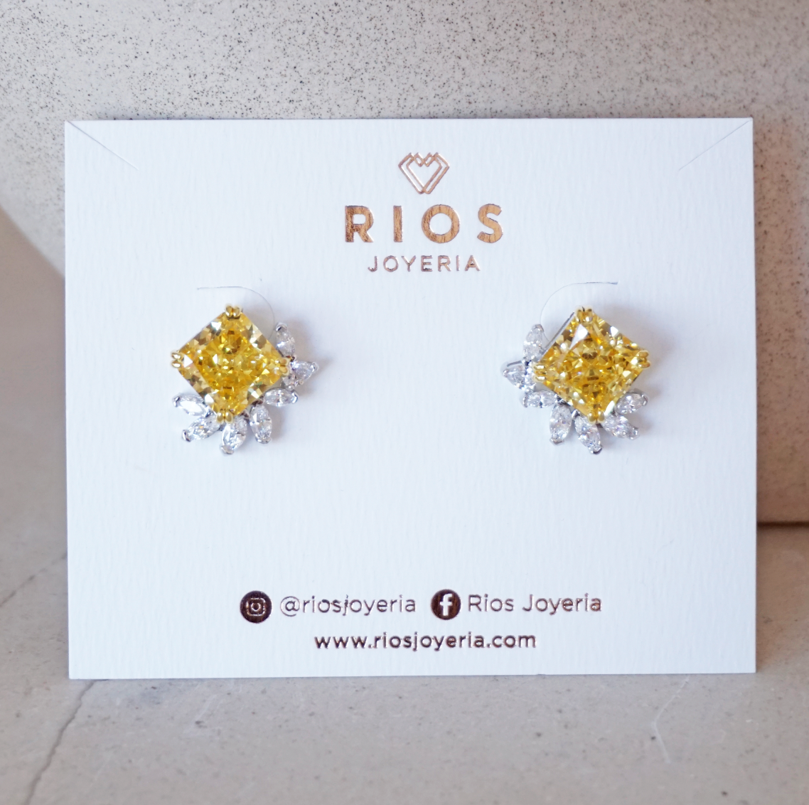Sophia Earrings Citrino