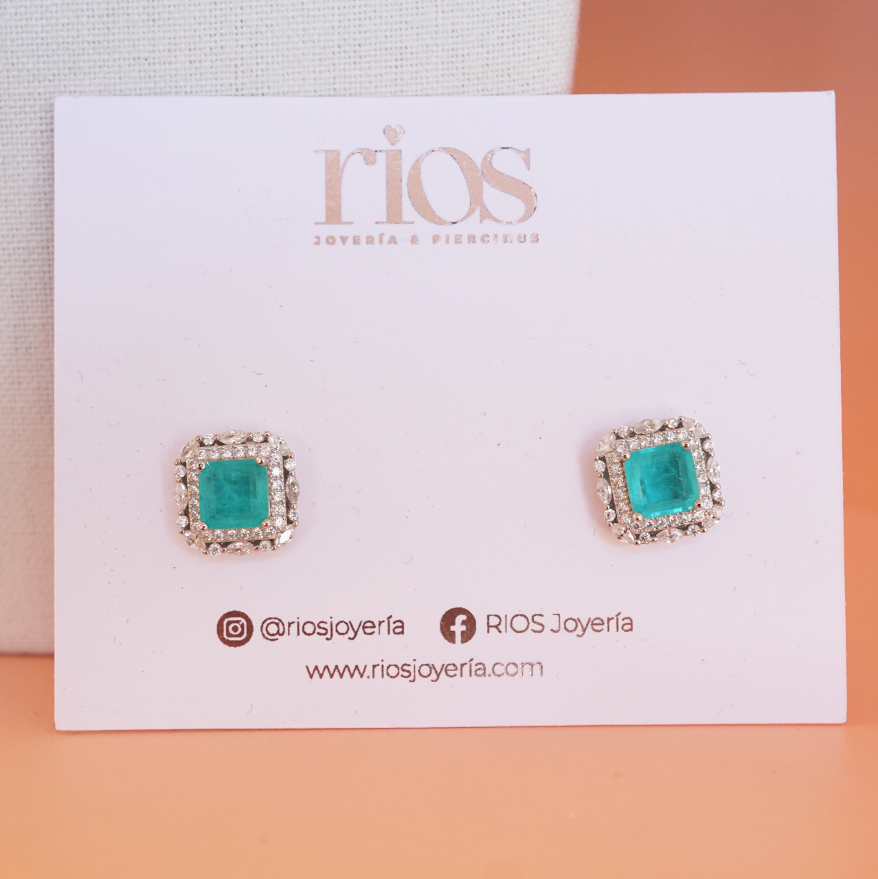 Elia earrings aqua