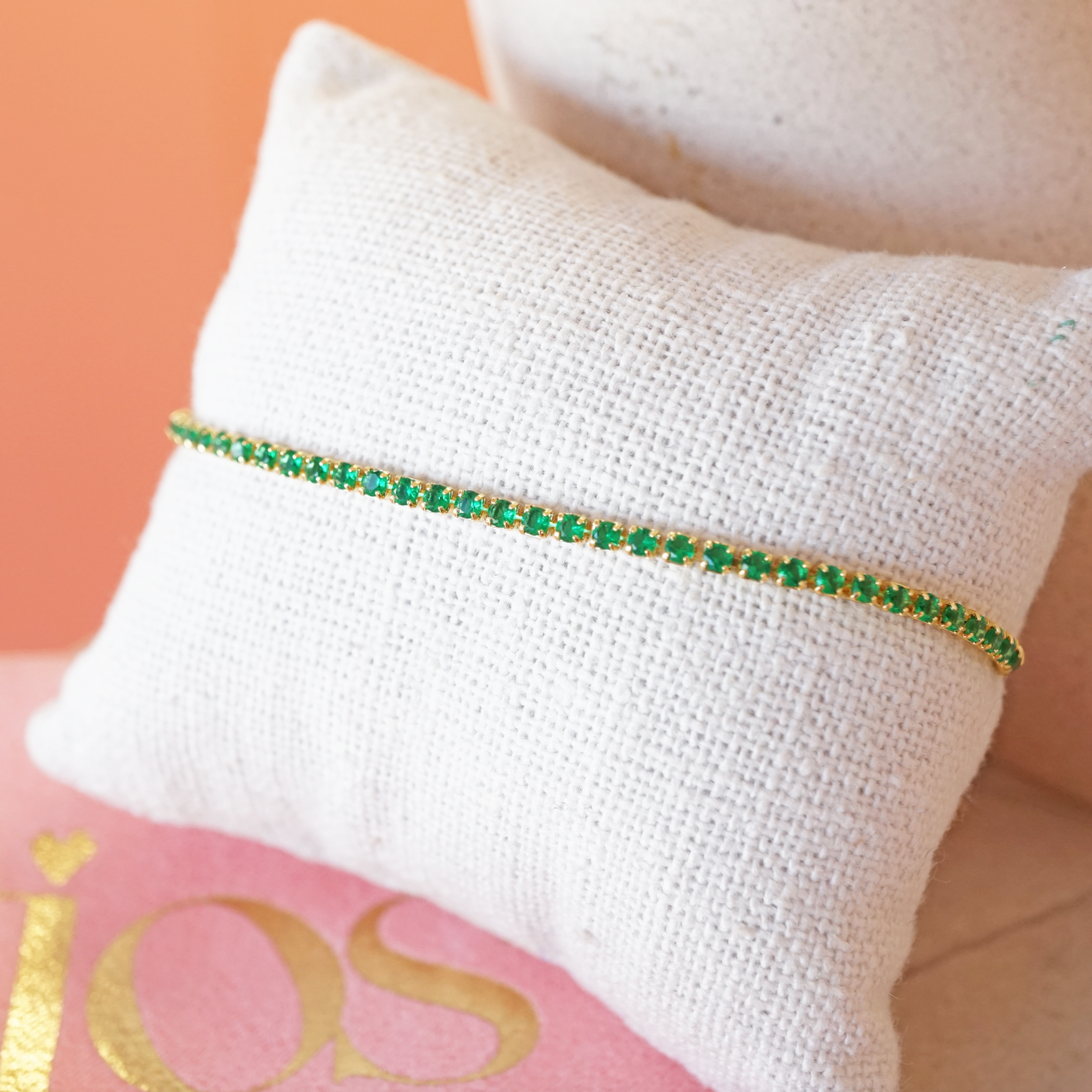 Green thin bracelet